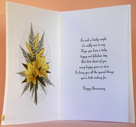 Floral Wedding Insert 2 by Suzi Cooper