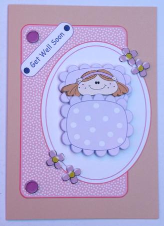 Get Well Soon Card Front by Suzi Cooper