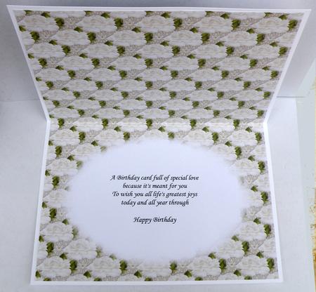 Roses & Pearls 5x5 Insert / Cardbase 1 Mix N Match by Suzi Cooper