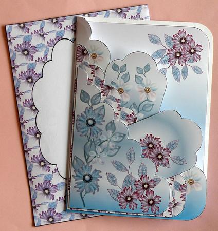 Ice Garden Scalloped Pocket Card Kit by Suzi Cooper