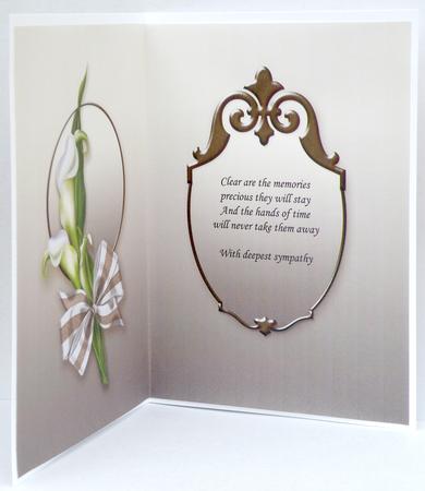 Calla Lilies Bouquet Broiderie Anglaise Matching A5 Insert by Suzi Cooper