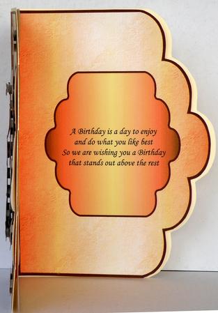 Rose Red Scallop Edge Card Insert by Suzi Cooper