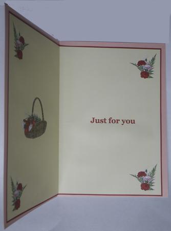 A Basket of Carnations Insert by Suzi Cooper