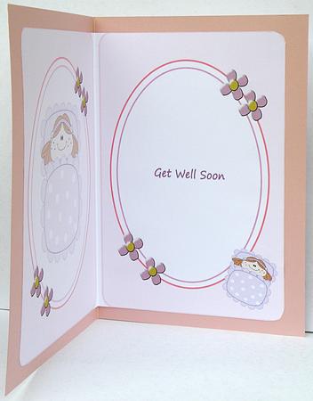 Get Well Soon Maggie Card Insert by Suzi Cooper