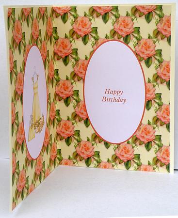 Summer Dress Birthday Insert by Suzi Cooper