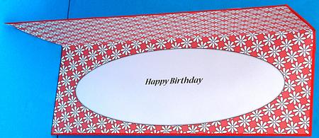 Flowers Insert for Large Dl (red) by Suzi Cooper