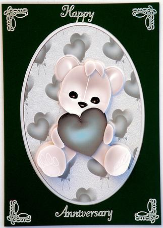 Teddy Love Decoupage by Suzi Cooper