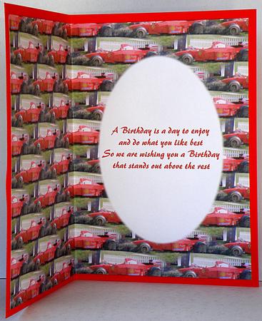 Formula 1 Racing Car (3) Insert by Suzi Cooper