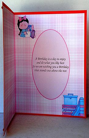 Just for You Sewing Card Front Insert by Suzi Cooper