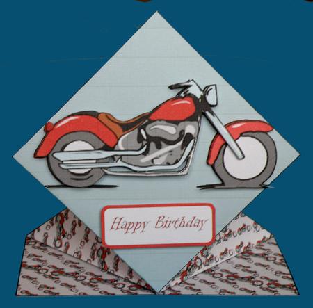 Dads Bike Diamond Top Card by Suzi Cooper