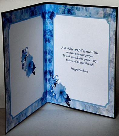 Square Blue Floral Insert by Suzi Cooper