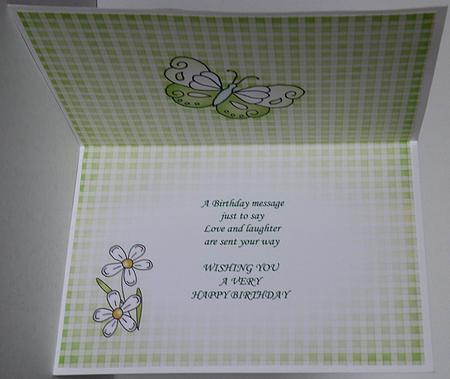 Fluttery Butterfly Insert A5 Landscape by Suzi Cooper