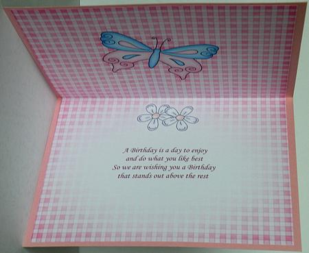 Fluttery Butterfly Insert A5 Landscape by Suzi Cooper