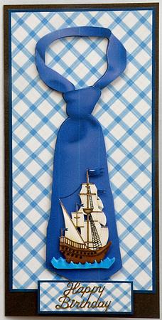 Tall Ship==dl Card by Suzi Cooper