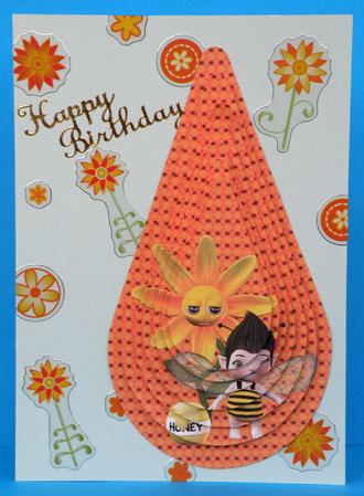 Busy Bee Teardrop Pyramid Topper by Suzi Cooper