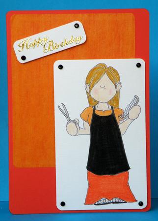 Hair Dresser Doodles Digital Stamp by Suzi Cooper