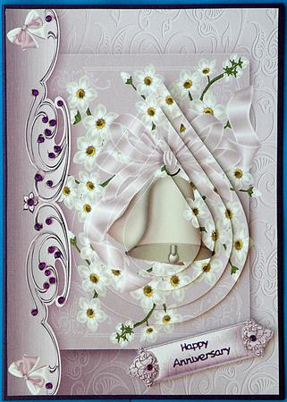 Floral Wedding Bells with Teardrop Pyramage by Suzi Cooper