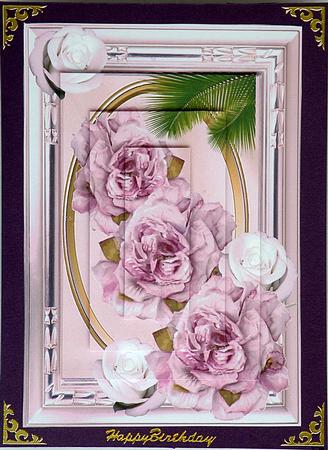 Purple Roses Pyramid by Suzi Cooper