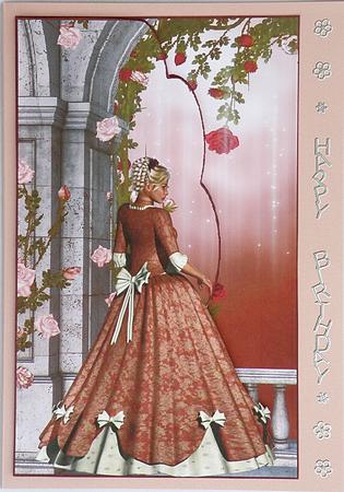 Wishfull Thinking Envelope Card with Decoupage by Suzi Cooper