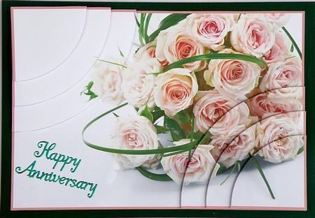 Pink Rose Bouquet 2 Corner Stacker by Suzi Cooper