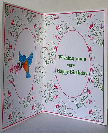 Springtime Birthday Insert by Suzi Cooper