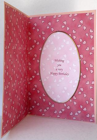 Hearts Card Front or Insert by Suzi Cooper