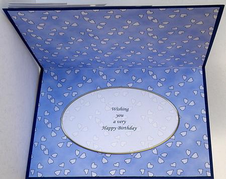 Hearts Card Front or Insert by Suzi Cooper