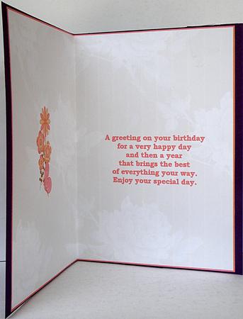 Pretty Floral Cardmaking Insert by Suzi Cooper