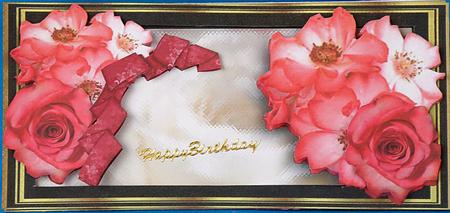 Inside Out Card Dl Peony by Suzi Cooper