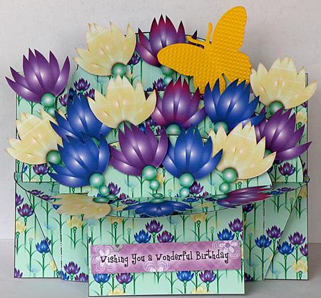 Stylized Flowers 3D Shelf Card by Suzi Cooper