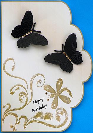 Scalloped Edge Cut and Fold Card Base - Cream by Suzi Cooper