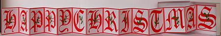 Christmas Concertina Red and White by Suzi Cooper