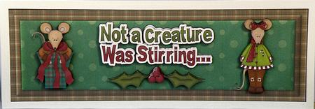 Not a Creature Was Stirring Large Dl Card by Suzi Cooper