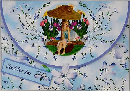 Vinca Flower Fairy A5 Gift Envelope Card Kit by Suzi Cooper