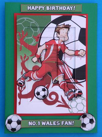 Football Dude Wales Inverted Pyramid. by Suzi Cooper