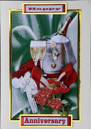 Ruby Wedding Birthday Anniversary Card Kit by Suzi Cooper
