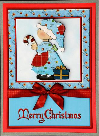 Christmas Little Helper with Decoupage by Suzi Cooper