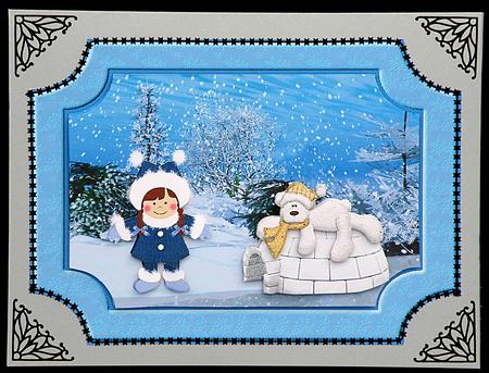 Winter Friends with Decoupage by Suzi Cooper