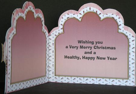 Mid Pink Embroidery Anglaise Matching Card Insert by Suzi Cooper