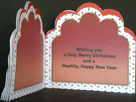 Dark Pink Embroidery Anglaise Matching Card Insert by Suzi Cooper