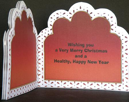 Dark Pink 2 Embroidery Anglaise Matching Card Insert by Suzi Cooper