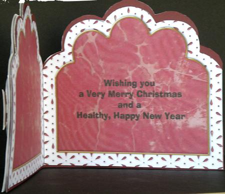 Christmas Roses2 Embroidery Anglaise Matching Card Insert by Suzi Cooper