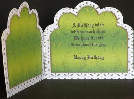 Poppies 2 Embroidery Anglaise Matching Card Insert by Suzi Cooper
