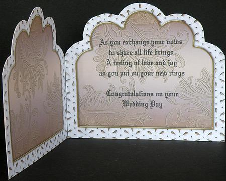Vintage Couple 2 Embroidery Anglaise Matching Card Insert by Suzi Cooper