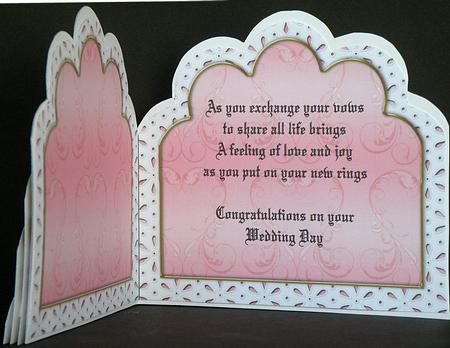 Blushing Bride2 Embroidery Anglaise Matching Card Insert by Suzi Cooper