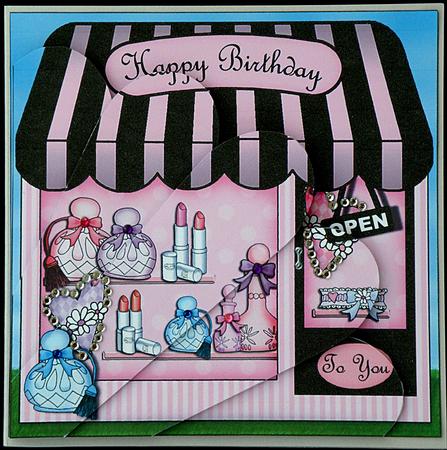 The Little Pamper Yourself Shop Fan Pyramage Topper by Suzi Cooper