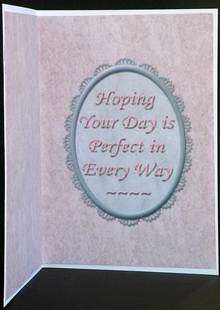 German Shepherd Pink/silver Card Insert by Suzi Cooper