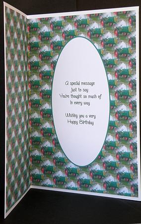 Green Tractor Insert by Suzi Cooper