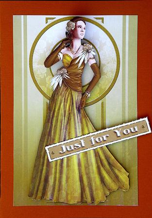 Art Deco Lady Rose (gold) by Suzi Cooper