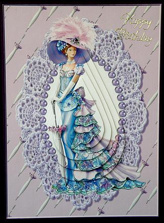 A Vision in Lavender Teardrop by Suzi Cooper